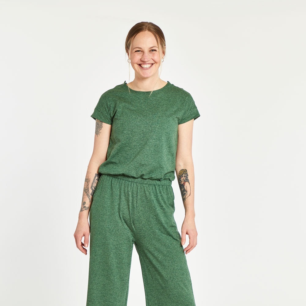Oiselle lux cap sleeve jumpsuit